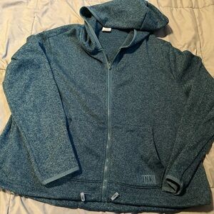 Teal Pink Victoria Secret Zip Up Hoodie
